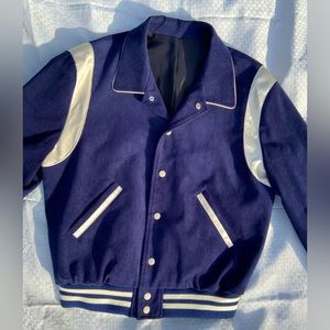 Corduroy Teddy Jacket in Navy